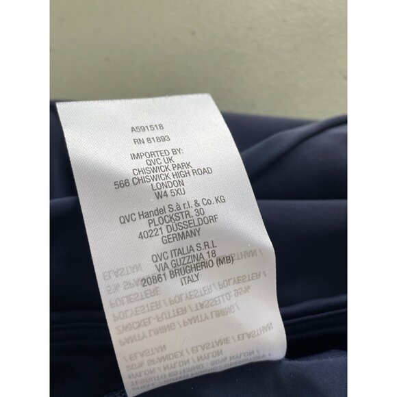 Denim and Co Beach Bike Short Tankini Mastectomy Friendly Sz 14 Blue Coral Swim - Picture 6 of 11